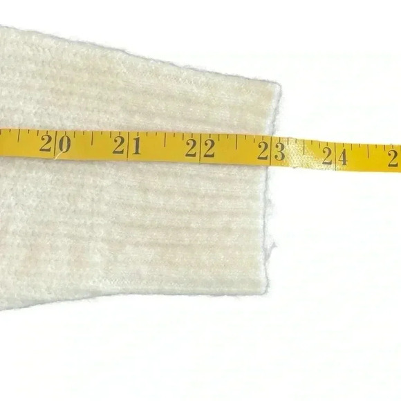 LOFT Ivory Soft Turtleneck Sweater Small Stretch Oversized Comfy Office Neutral - Picture 5 of 8